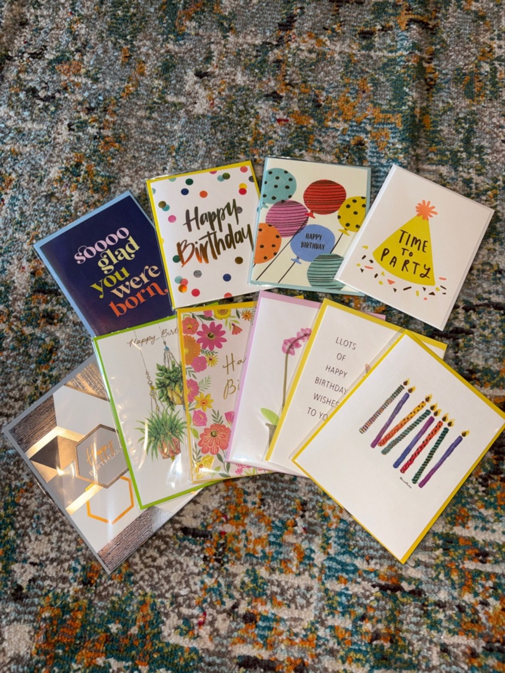 🆕Papyrus Birthday Greeting Card Bundle, 10 Cards - Picture 2 of 8